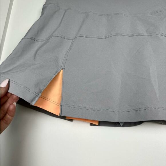 Nike Dri Fit Gray Peach Ultra Mini Skort Size Large - Picture 2 of 10